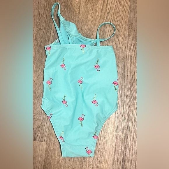 Girls Old Navy Flamingo One Piece Bathing Suit - Picture 2 of 2